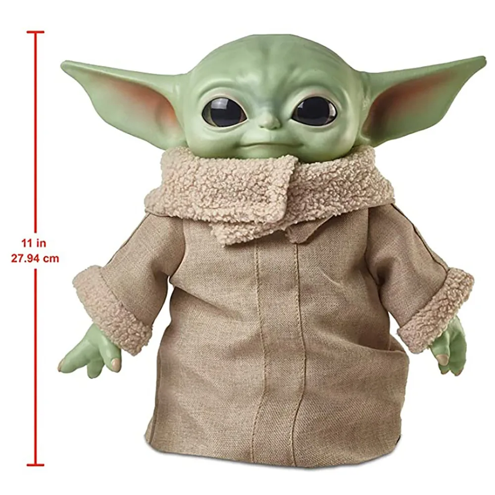 CL830 Stuffed Plush Toys Baby Yoda Aliens Toys Wearing Clothes Big Eyes Kids Action Figure Child Yoda Toys