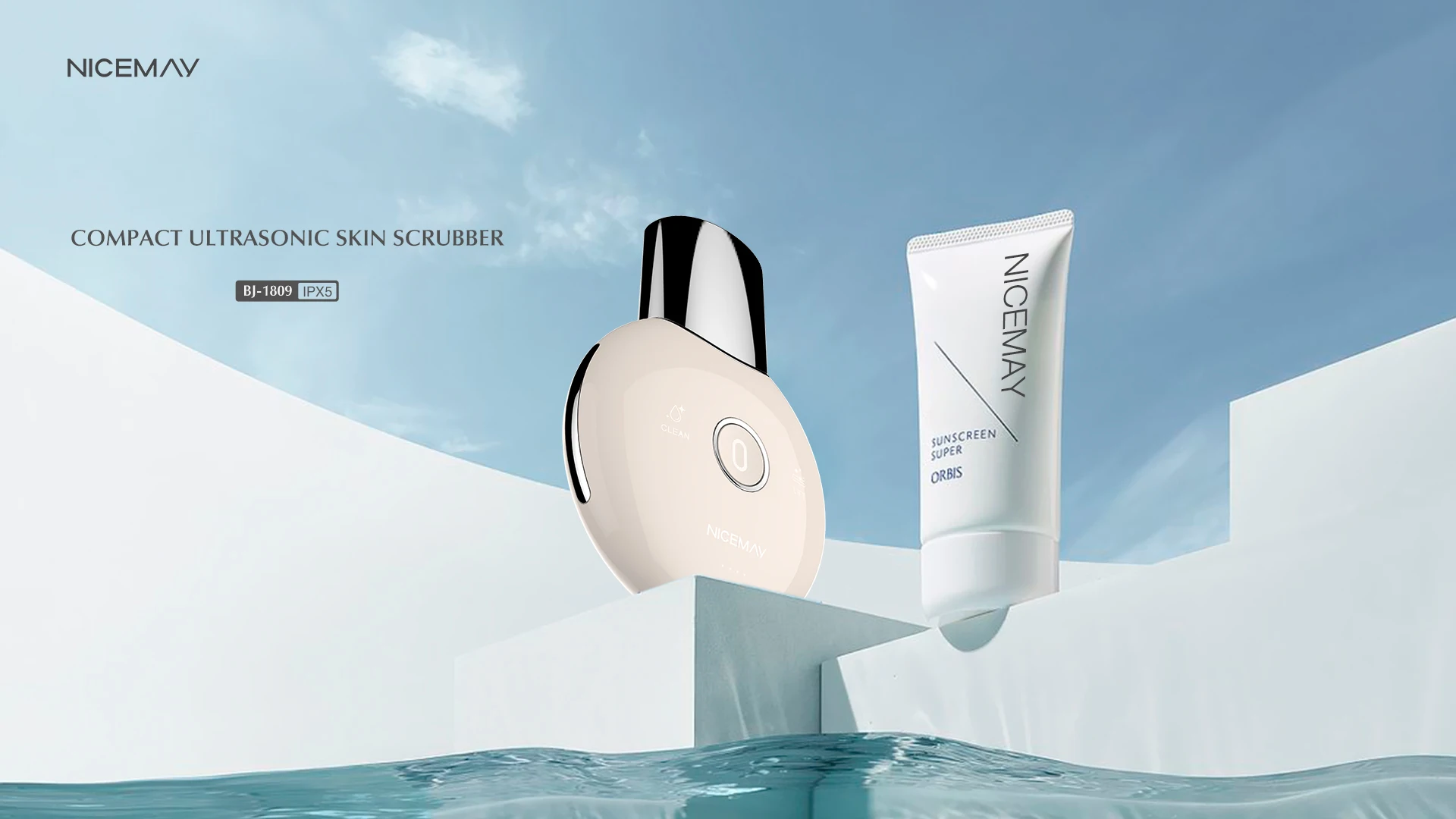 Portable ultrasonic skin scrubber blackhead remover deep clean facial cleaner face scrubber