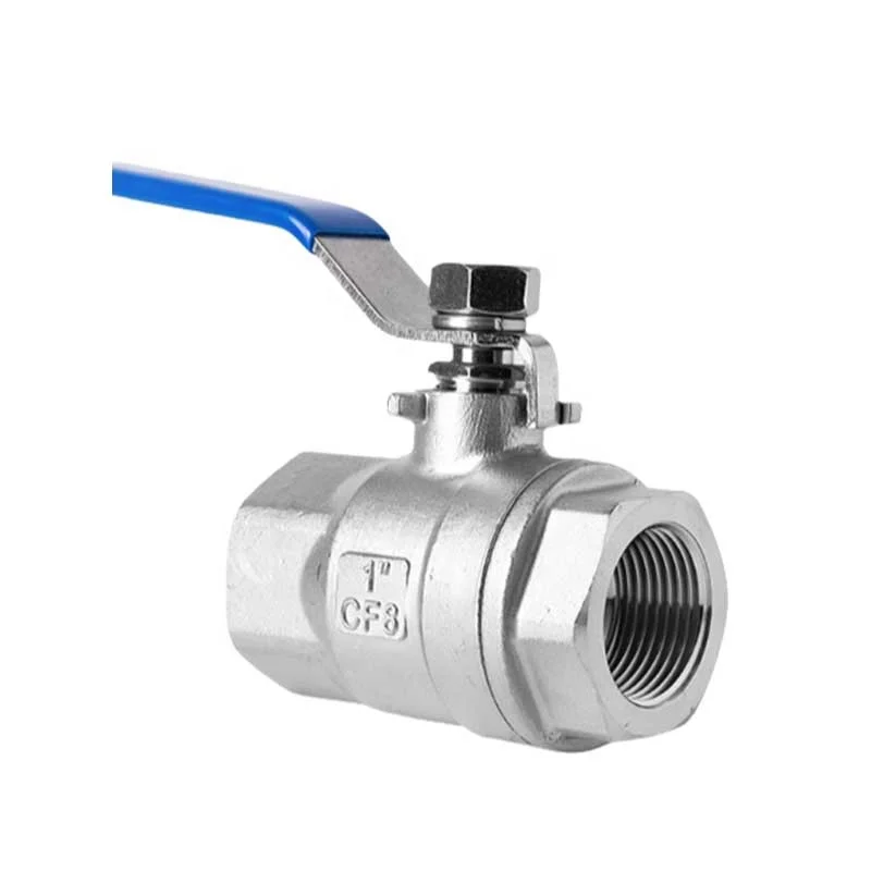 Stainless steel two piece internal threaded ball valve with high pressure and high temperature resistance Resistant Manual Valve