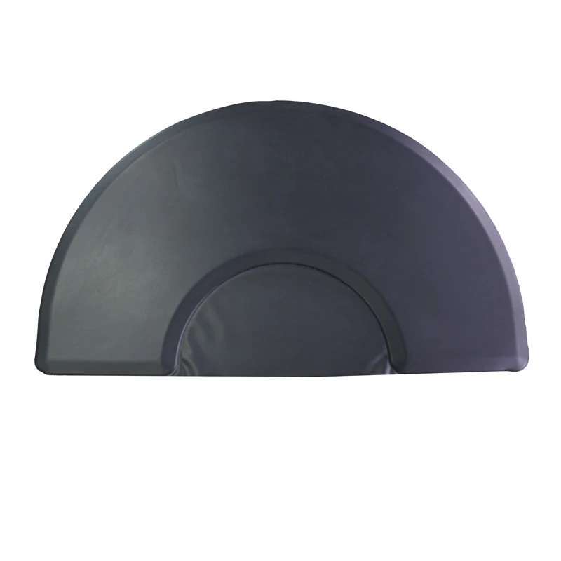 High Quality Black Silicone Chair Mat For Salon Furniture Durable Floor Mat For Barber Shops