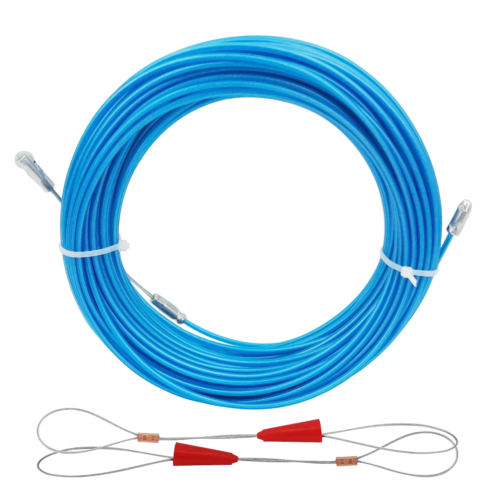 steel core plastic jacket fish tape electric cable puller