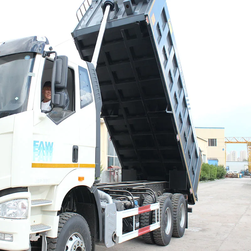 FAW new manual valve hydraulic pump tipper truck three axle diesel engine 50 ton tipper truck 6x4 Truck