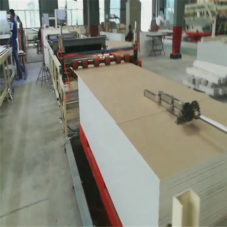 High tech Type Laminated Gypsum Ceiling Tile rightangle edges sealing Making Machine