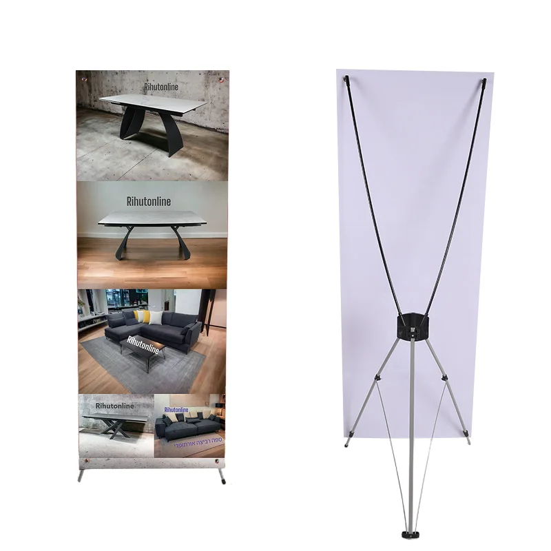 Регулируемая Корея 60*160 80*180 рекламная усиленная алюминиевая Акция x баннер стенд дисплей