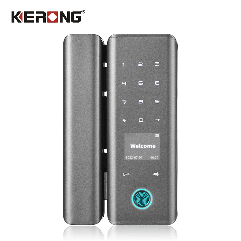 Intelligent Electronic Security Digital Door Lock Fingerprint Smart Locks For Glass Door