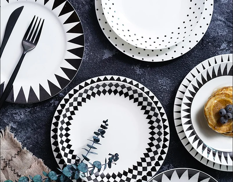 Hot Sale Western Restaurant Entree Catering Round Dinner Plates Modern Tebleware German Porcelain Plate