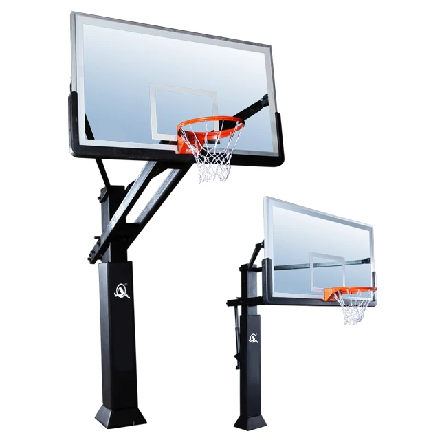 Wholesale Outdoor Inground Basketball Hoop In Ground Height Adjustable Basketball Hoops for School