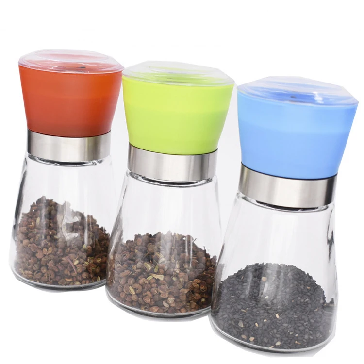 China Manufacture Wholesale Spice Glass Bottles Seasoning Condiments Packing Container ES85 Pepper Grind Bottle
