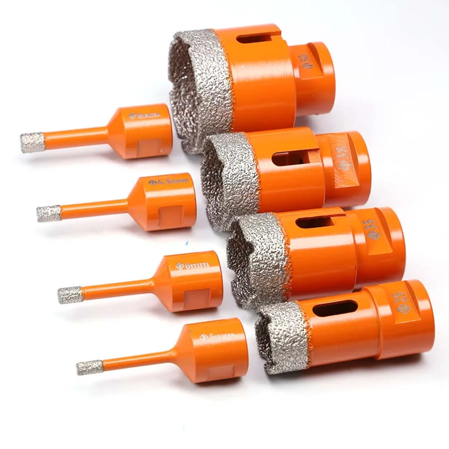 Custom marble ceramic Dry brazed drill bit diamond coring drill