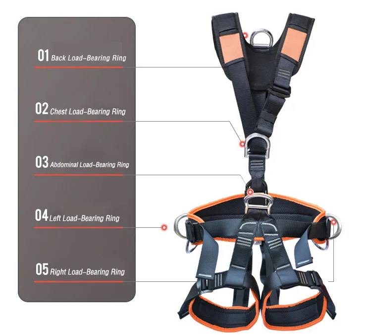 CE Standard Fall Protection Adjustable Harness Safety Belt High Quality Strength Safety Belt Harness