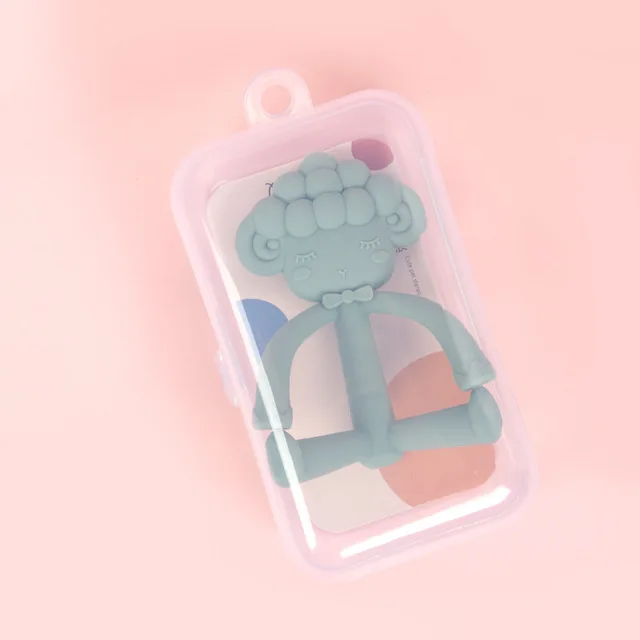 Durable Using Silicone Baby Teether Cute Bear Shape Kids Teethers Safety Baby Animal Silicone Set for Newborn Teeth Care