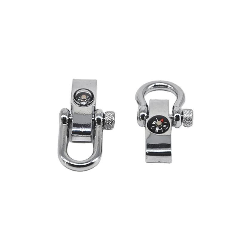 Custom adjustable screw pin shackle for paracord bracelet