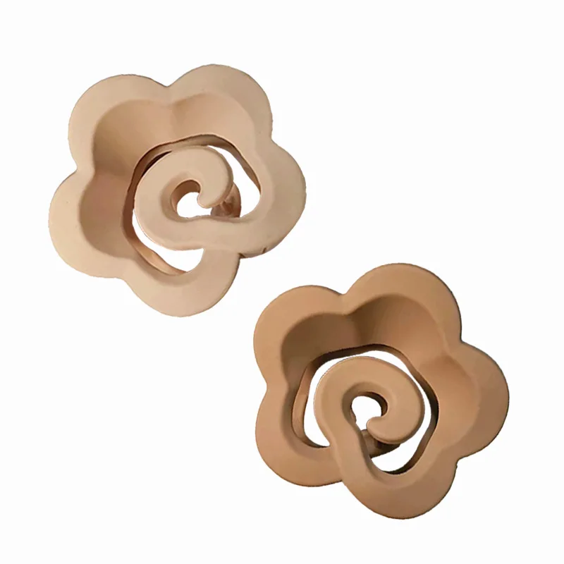 New Design High Quality Fashion Mini Hair Accessories Cloud Rose Flower Plastic Matte Girl Hair Clip