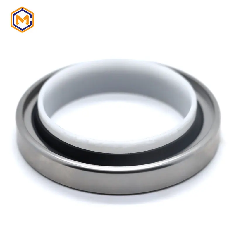 High Pressure Ptfe Stainless Steel Oil Seal Resistance Ptfe Lip Hydraulic  Compressor Shaft Seal