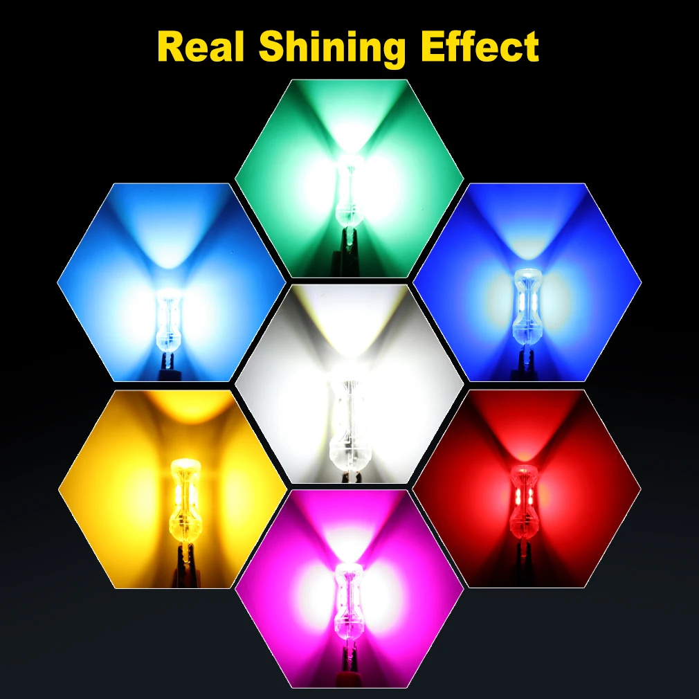 T10 Led Bulb  12V W5W 168 194  LED Canbus 5SMD 3030 Car Interior Lights License Plate Lamp Automobiles Corner Light Parking Bulb