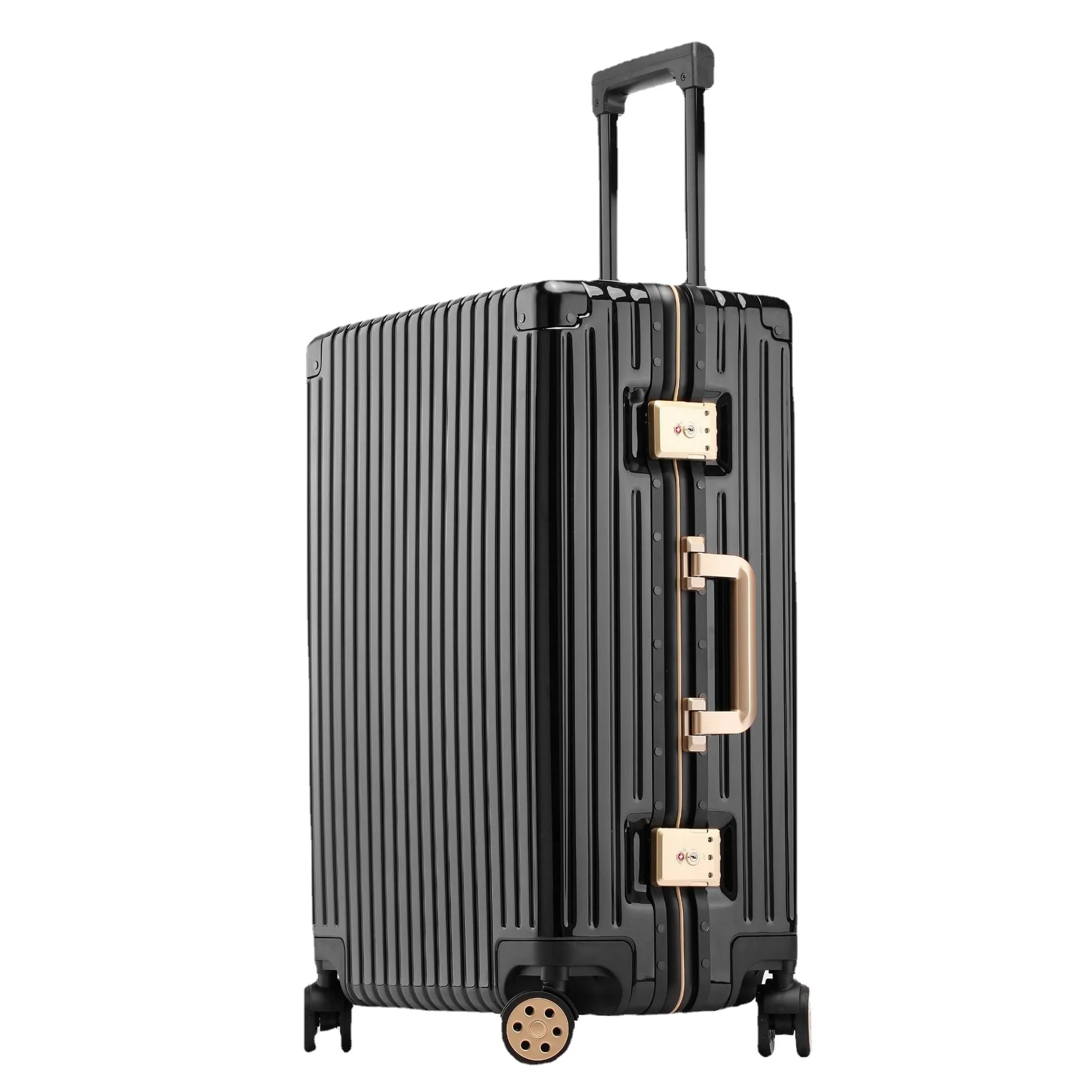 Luxury aluminium frame trolley case PC password box 20 boarding box universal wheel male 2426 inch luggage suitcase