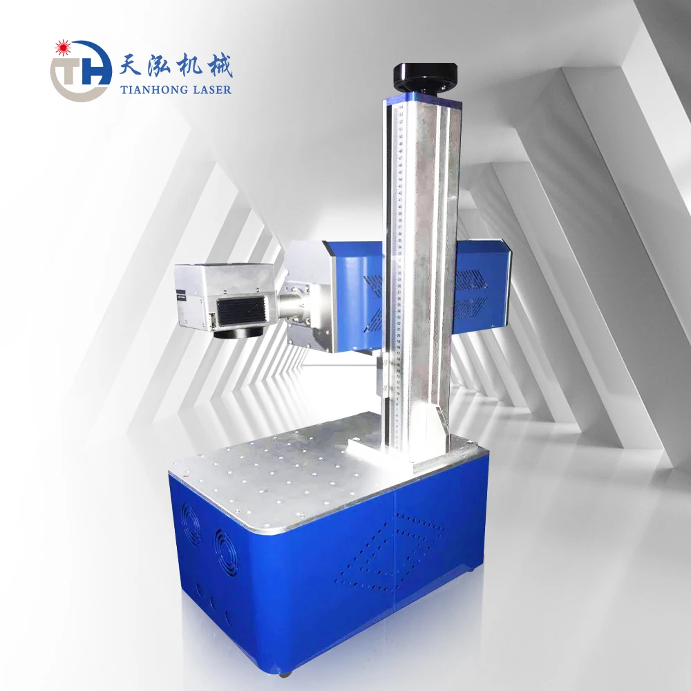 Small Co2 Galvo Nonmetal Laser Marking Machine for Acrylic Wood PU Leather Fabric