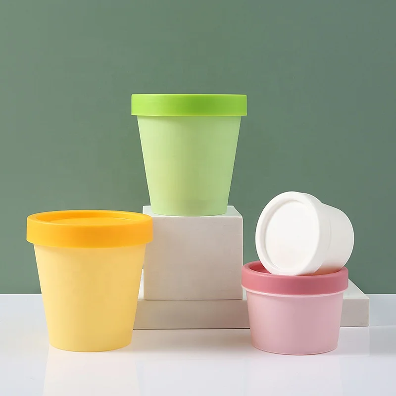 Spot Sweet Plastic Cosmetic Frosted Cream Jar Petg With Matte Pink Cap 0.5oz/1oz/2oz/4oz/8oz Lip Body Scrub Container With Lid