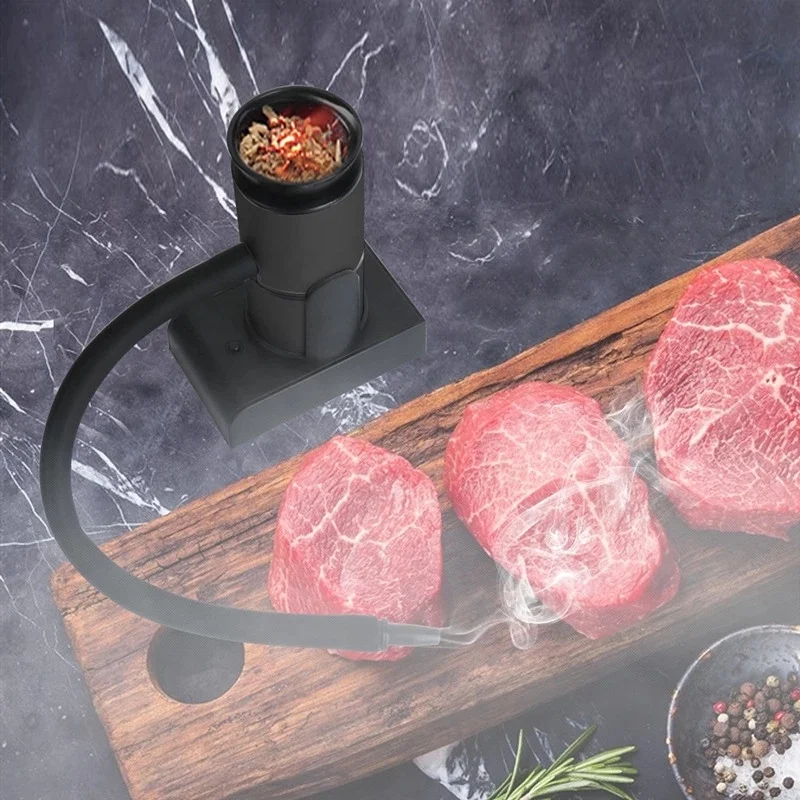 Машина для молекулярной кухни ручной дымовой пистолет генератор дыма машина заварки с древесными чипами кухонные инструменты