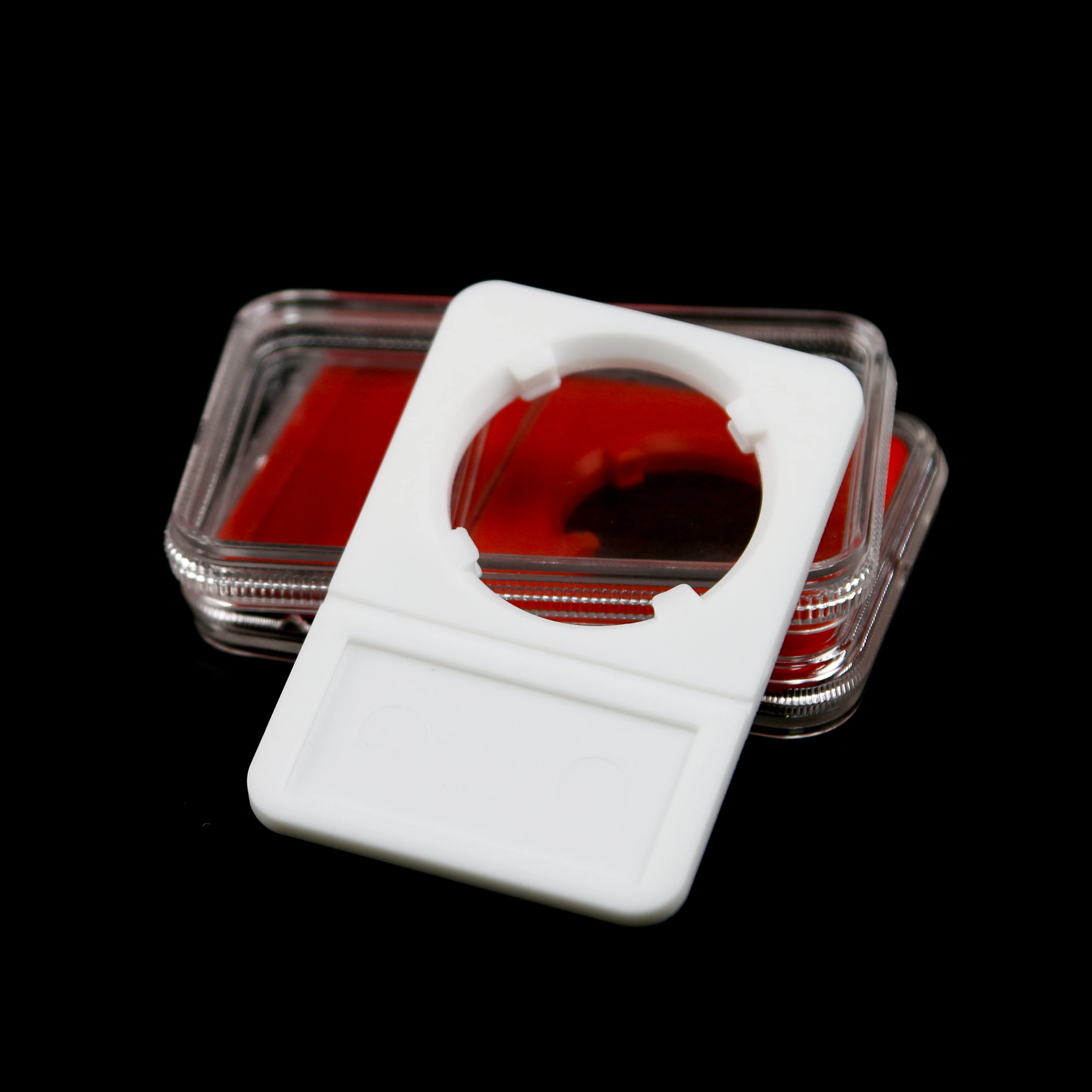 80*60mm Ultra Perfect Fit Challenge Coin Storage Box Clear Acrylic Graded Coin Slab Shell for PCGS NGC
