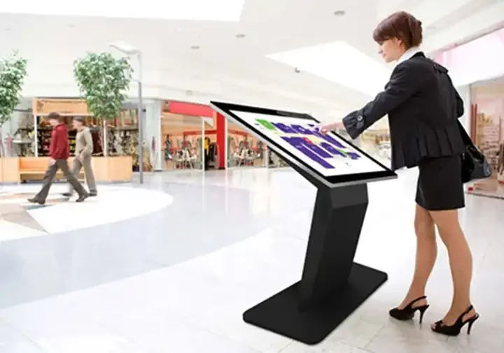 55 Inch Transparent Display Video Player Interactive Table Digital Signage Touch Screen LCD Screen 4k Wifi Advertising Display