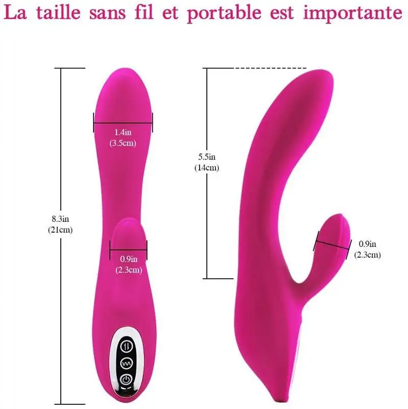 Dual Vibrating Erotic Anal Vagina Massage Sex Toys Dildo Rabbit Vibrator Vibrators For Women G-spot Masturbator