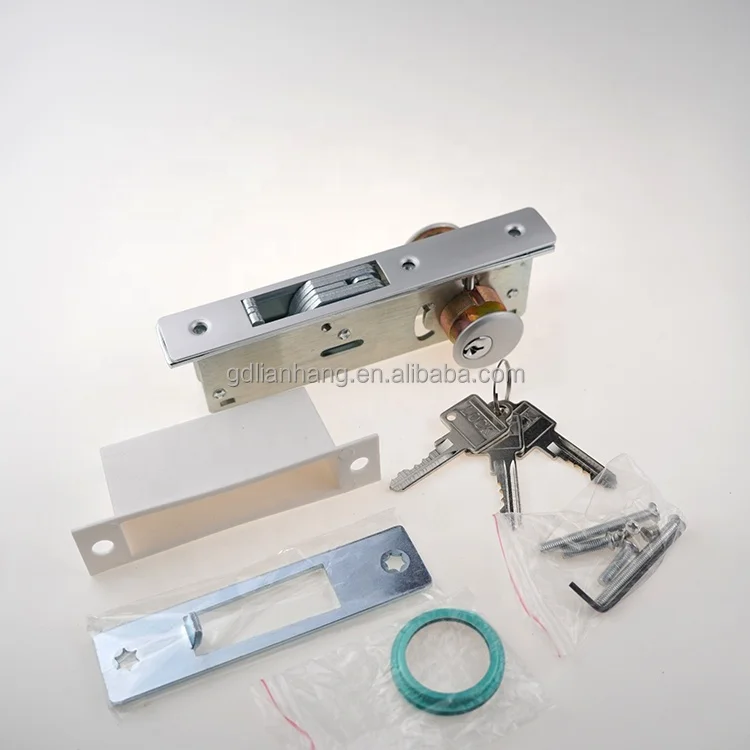 High quality Brass key glass door and aluminum door lock