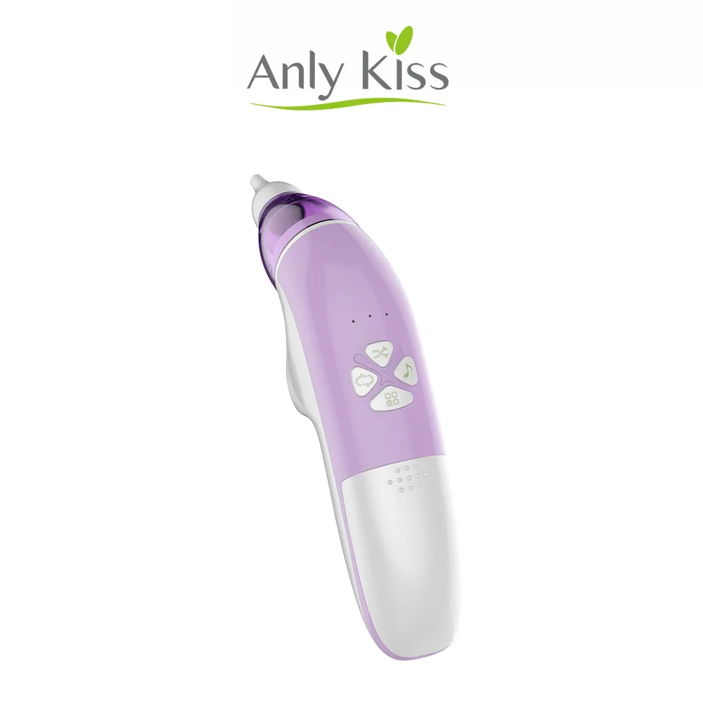 Anly Kiss hot selling Baby care manufacture OEM multifunction musical vacuum nasal cleaner baby nose electric