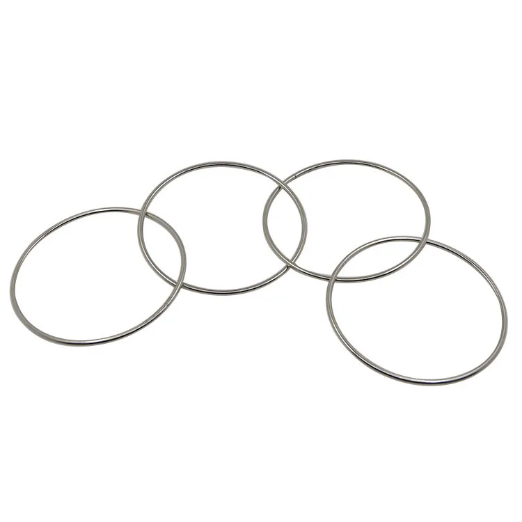 Stage Up Classic Magic 4 Linked Rings Metal Connected Ring Trick Connecting Rings Magic Props Toy