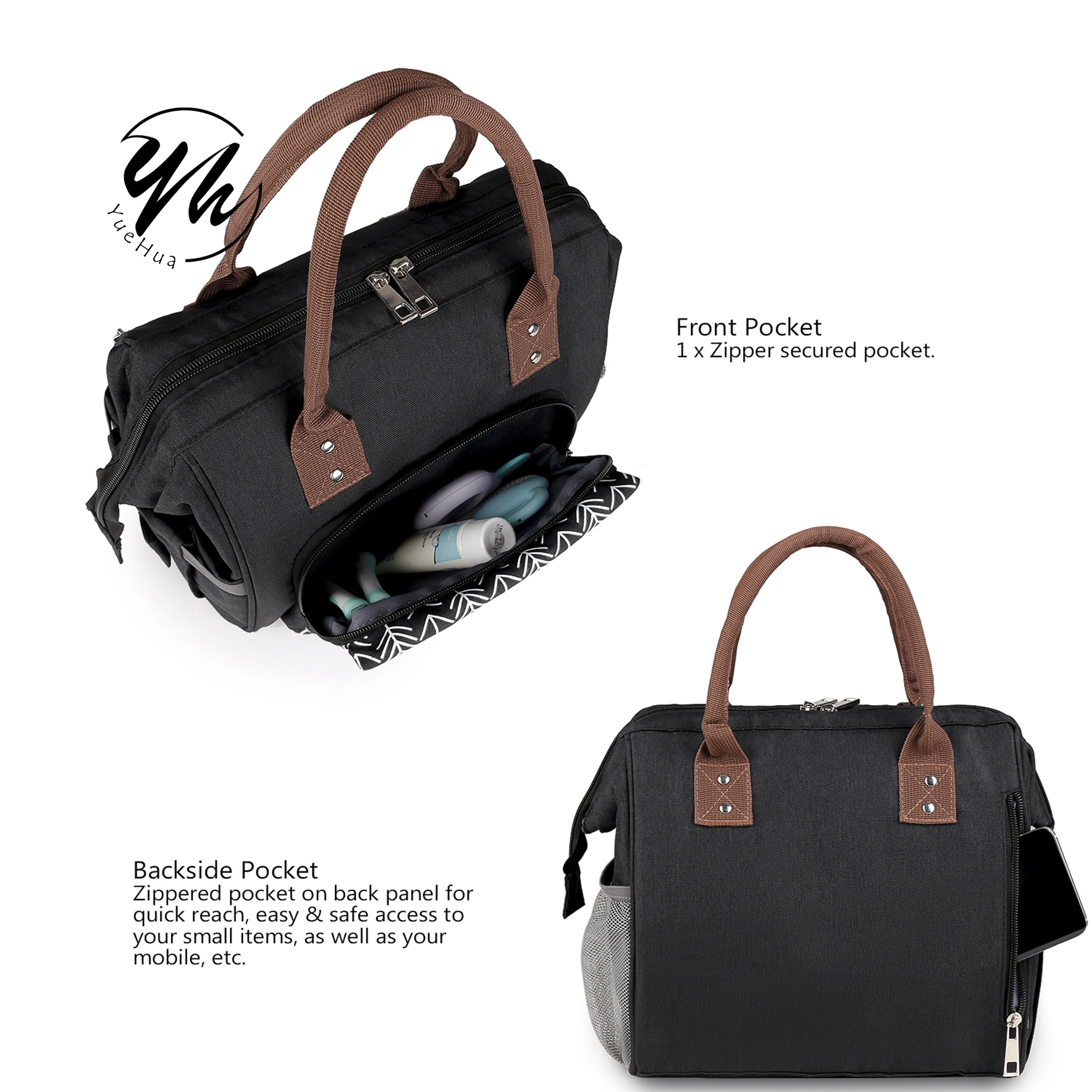 Factories Price Oxford Drink Can Cooler Lunch Tote Box Bag Portable Outdoor Mom Baby Lunch Bags For Work Picnic Shopping