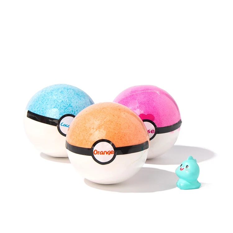 Private Label Fizzy Bath Fizzies Essential Oils Vegan Large Bath Bombs With Toys Inside