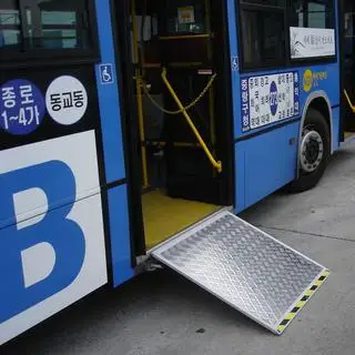 aluminum car loading flip manual wheelchair ramp