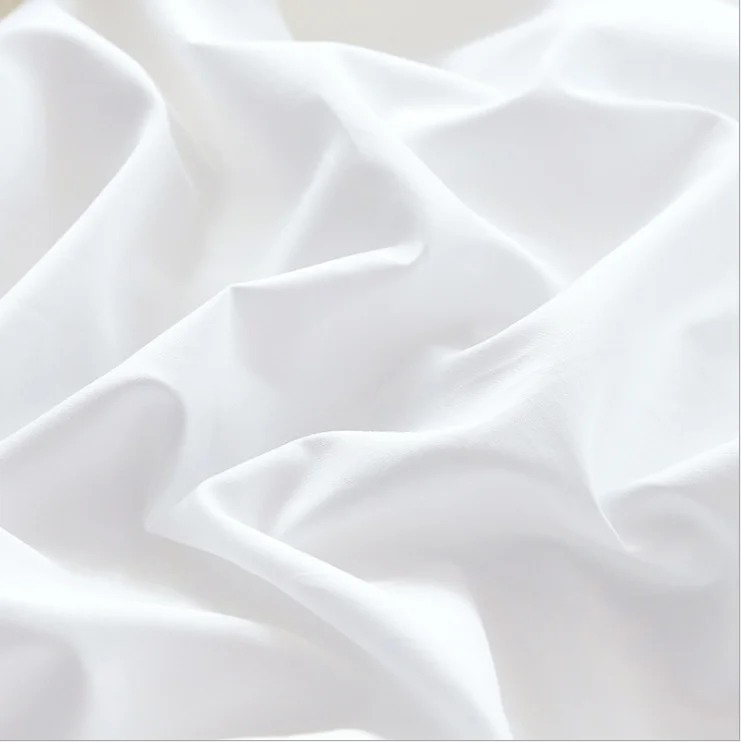 
CVC 80/20 hotel fabric cotton 80% poly 20% hospitality linen fabric raw material cotton fabric 