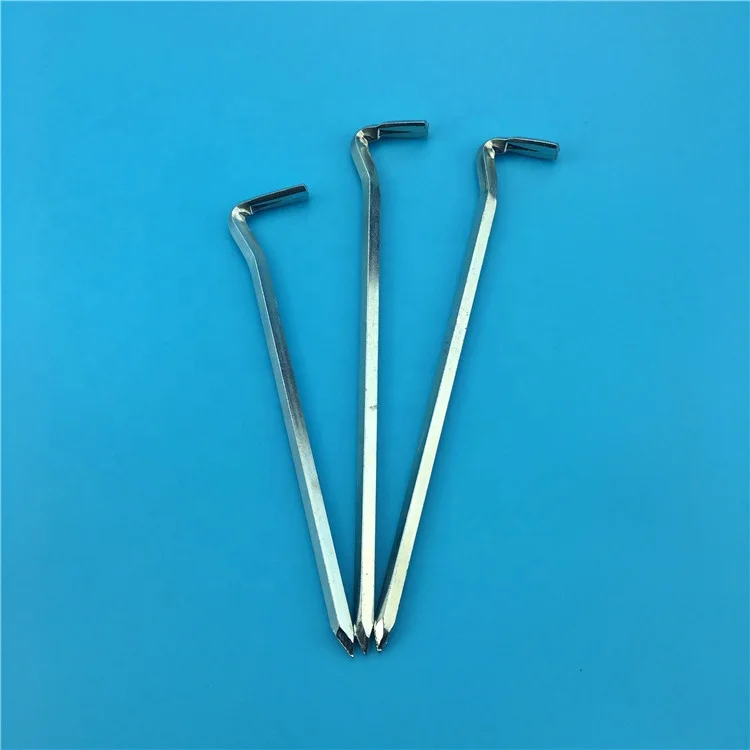 
16cm 7-Shaped Iron Hook Outdoor Camping Nails Tent Pegs 