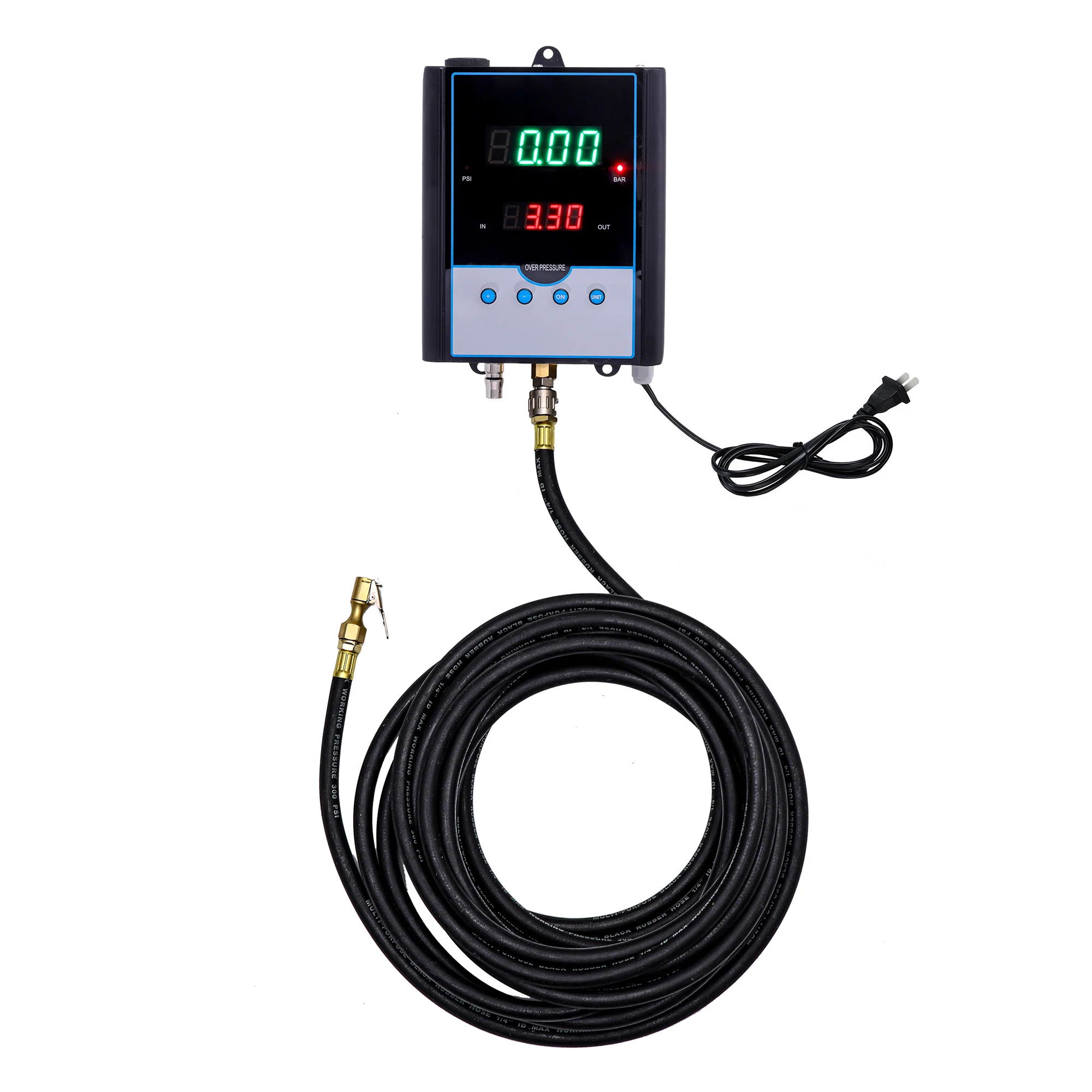 Portable LED Tire Inflator with Smart Pressure Adjustment