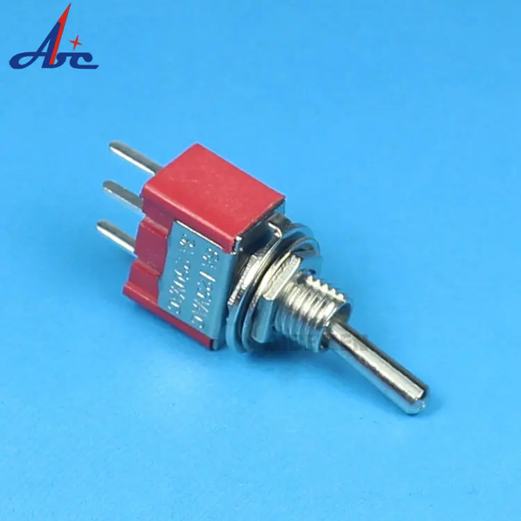 ABILKEEN Standard Handle Options Miniature Red Toggle Switch 6A
