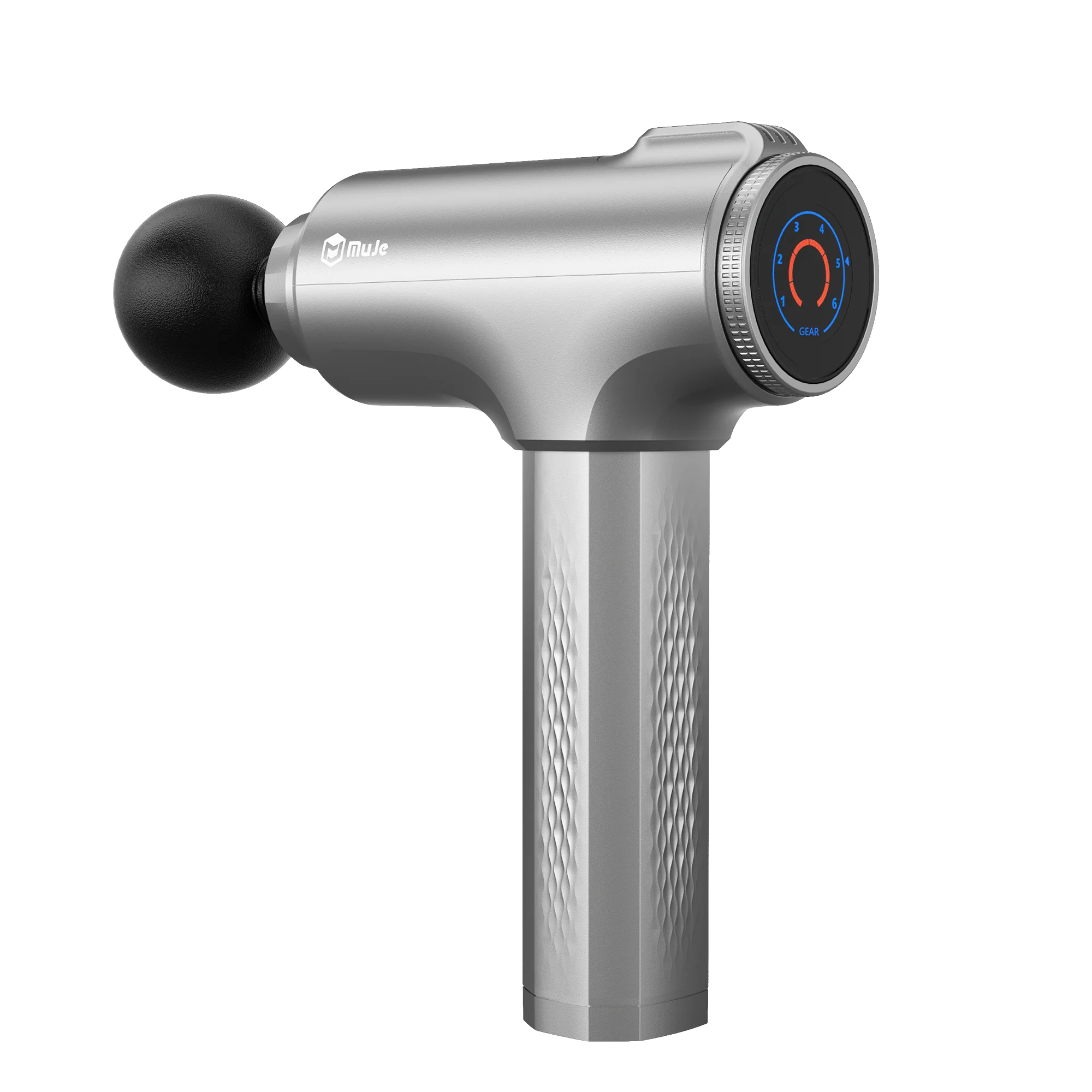 Manufacturer massage gun 6 Heads Digital massage gun Mini Handheld Electric Body deep Massager Sports Drill fascia gun