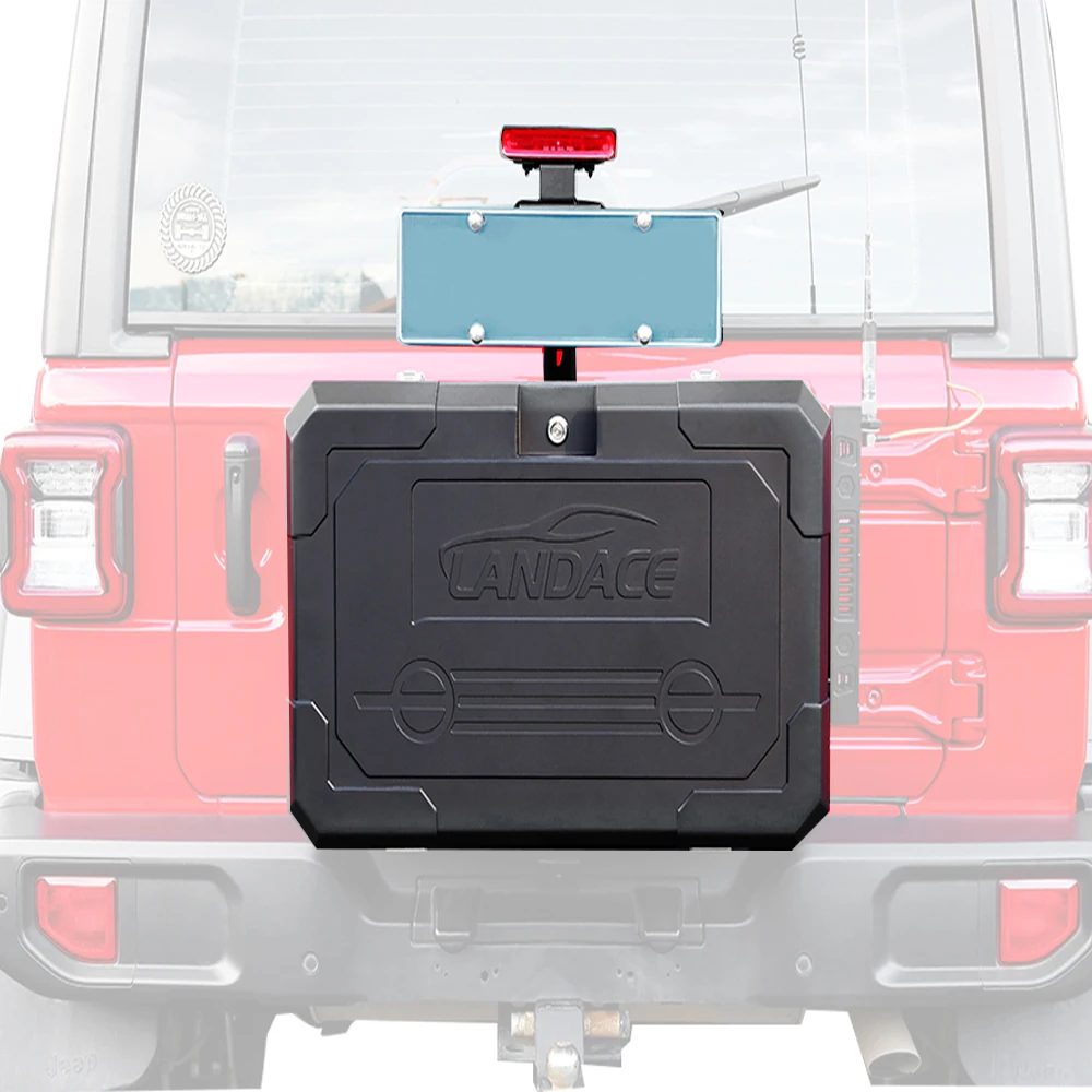 Aluminum Alloy luggage rear storage box camping kitchen box tool Equipment fit for Jeep wrangler JL