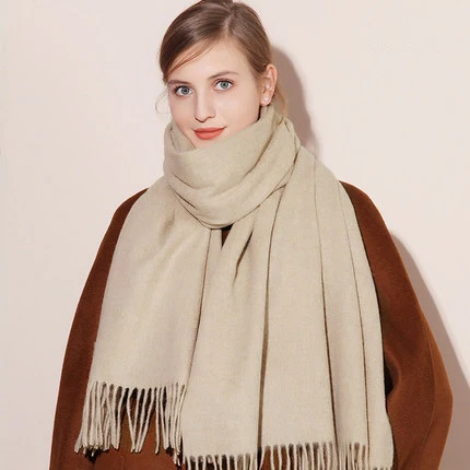 Wholesale Blanket Black Pashmina Scarves Custom Logo Women Winter Scarf White Cashmere Factory Fashion Scarfs For Acrylic