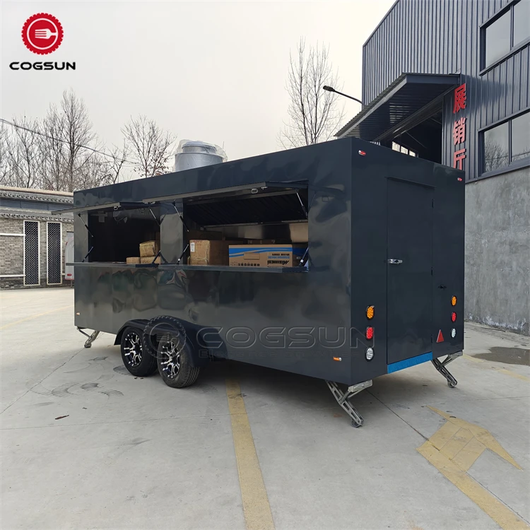 Custom Sandwich Prep and Beverage Station for Street Food Vending Versatile Concession Truck