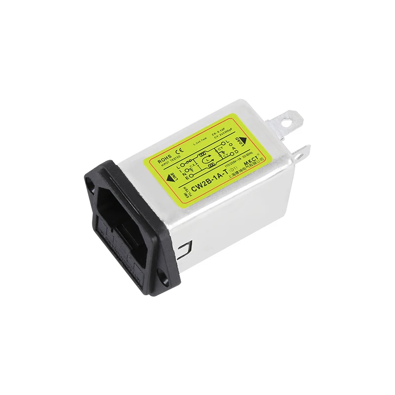 IEC Впускное отверстие модуль с двойной предохранитель EMI анти-помех 220VAC 50/60Hz 1A/3A/6A/10A сетевой