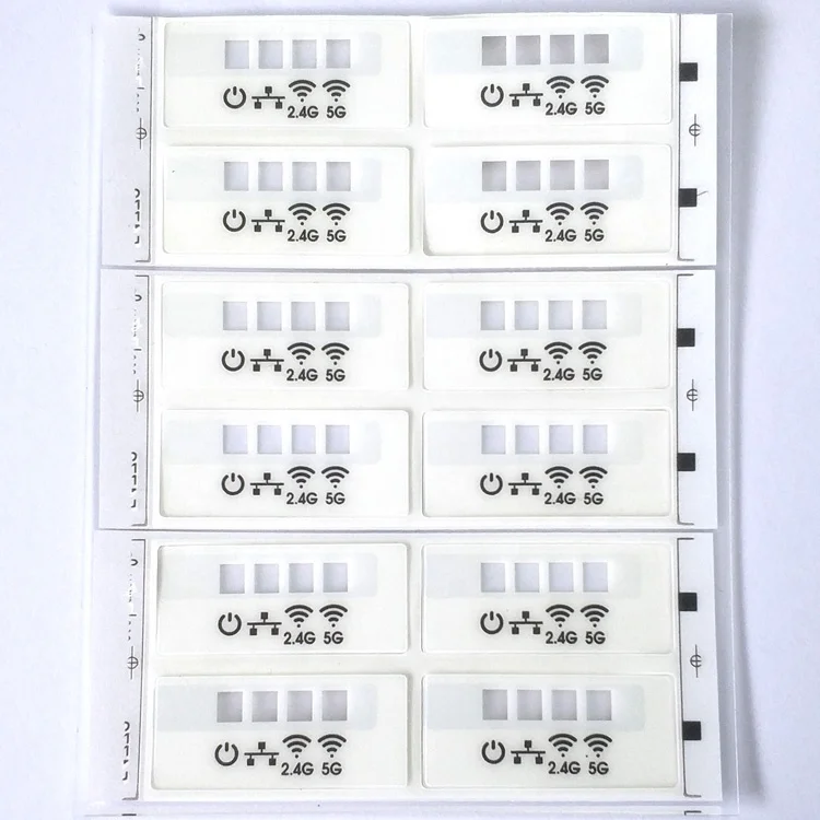 Custom Printing Die Cut Strong Adhesive PVC Stickers Waterproof Frosted Plastic Labels for Electrical Control Panel Board