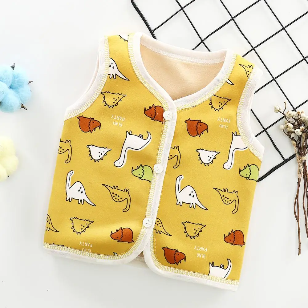 factory price infant unisex warm vest baby boy clothing baby cotton vest