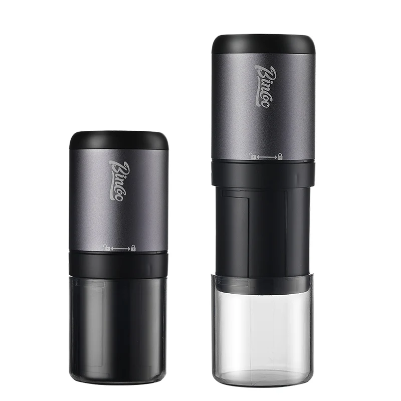 Bincoo USB Stainless Steel Blades Electric Rechargeable Portable Spices Mill Coffee Grinder with Glass Jar