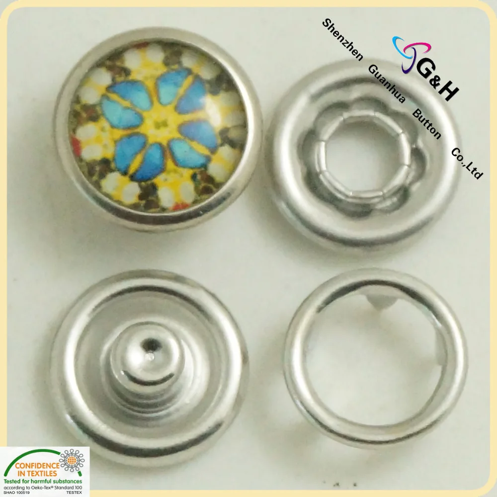 Wholesale Metal Garment Accessories Pearl prong snap buttons