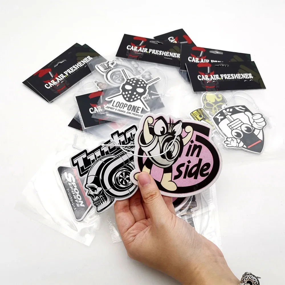 Custom Car Air Freshener for Cars Fragrance Luxury Hanging JDM Luxury Car Smell Deodorant Paper Air Fresheners