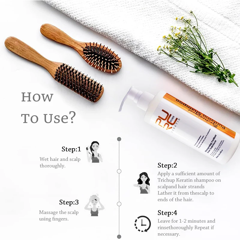 Clarifying Shampoo Purifying Shampoo Before Keratin Treatment Professional Salon Hair Shampoo