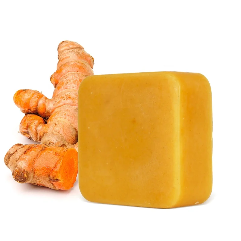 Natural  Skin Whitening Care Handmade Private Label Organic  Cleaning Turmeric soap