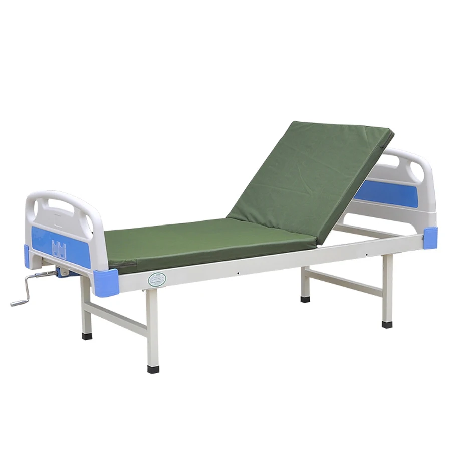 
hospital nursing bed powder coated manual patient bed 