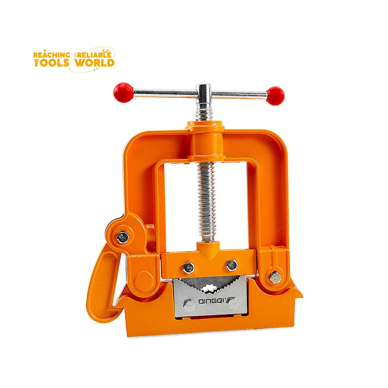 DINGQI 15-80mm Heavy Duty Hinged Vise For Pipes Bench Screw
